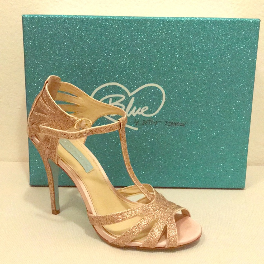 Betsy Johnson Glitter Heels